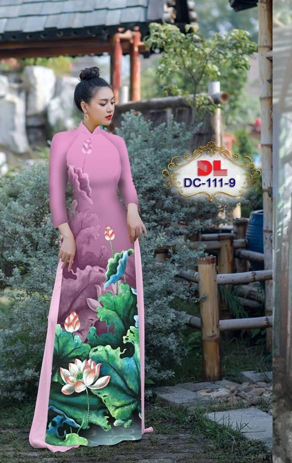 Vải Áo Dài Hoa Sen AD DC111 28